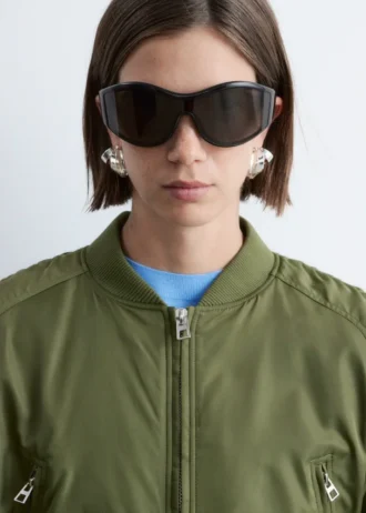 Cropped Bomber Jacket