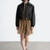 Cropped Bomber Jacket