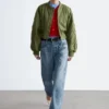 Cropped Bomber Jacket