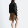 Cropped Bomber Jacket