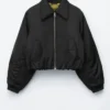 Cropped Bomber Jacket