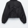 Cropped Bomber Jacket