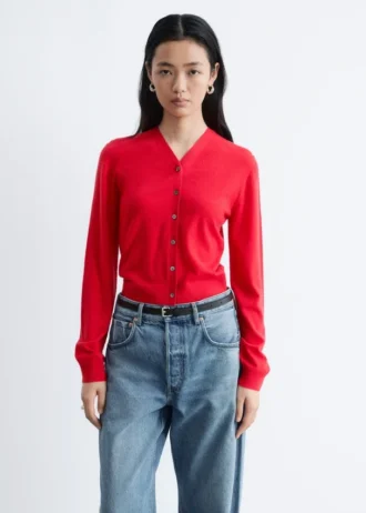 Cropped Cashmere Cardigan