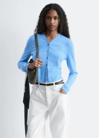 Cropped Cashmere Cardigan