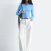 Cropped Cashmere Cardigan