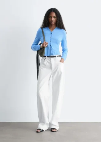 Cropped Cashmere Cardigan