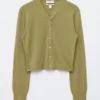 Cropped Cashmere Cardigan