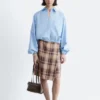 Cropped Drawstring Shirt