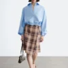 Cropped Drawstring Shirt