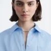 Cropped Drawstring Shirt