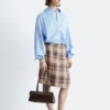 Cropped Drawstring Shirt