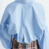 Cropped Drawstring Shirt