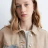Cropped Overdye Denim Jacket