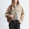 Cropped Overdye Denim Jacket