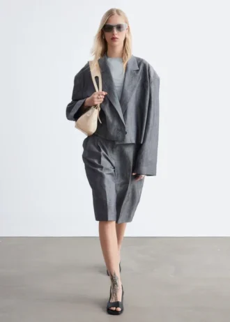 Cropped Oversized Blazer