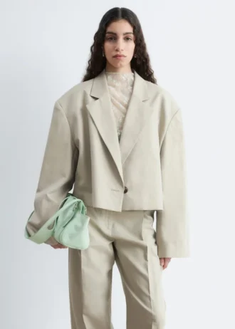 Cropped Oversized Blazer