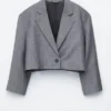 Cropped Oversized Blazer