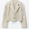 Cropped Oversized Blazer