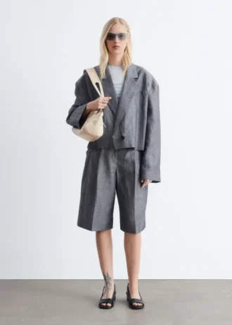Cropped Oversized Blazer