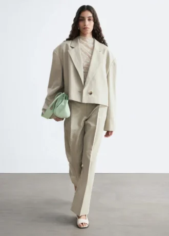 Cropped Oversized Blazer