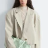 Cropped Oversized Blazer