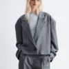 Cropped Oversized Blazer