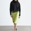 Cropped Oversized Cotton Shirt