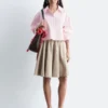 Cropped Oversized Cotton Shirt