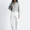 Cropped Oversized Cotton Shirt