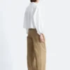 Cropped Oversized Cotton Shirt