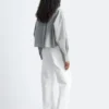 Cropped Oversized Cotton Shirt