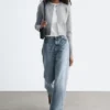 Cropped Reversible Cardigan