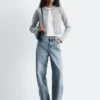 Cropped Reversible Cardigan