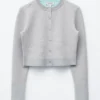 Cropped Reversible Cardigan