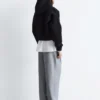 Cropped Scuba Zip-Up Hoodie