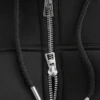 Cropped Scuba Zip-Up Hoodie