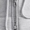 Cropped Scuba Zip-Up Hoodie