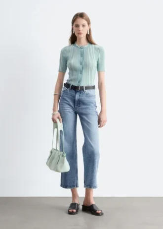 Cropped Wide-Leg Jeans