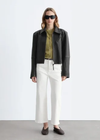 Cropped Wide-Leg Jeans