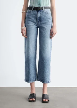 Cropped Wide-Leg Jeans