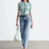 Cropped Wide-Leg Jeans