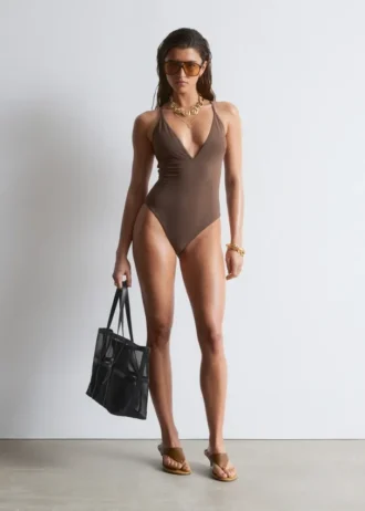 Cross-Back Swimsuit