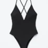 Cross-Back Swimsuit