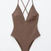 Cross-Back Swimsuit