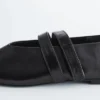 Cross-Strap Leather Ballet Flats