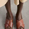 Crossover Leather Sandals