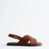 Crossover Leather Sandals