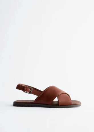 Crossover Leather Sandals