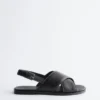 Crossover Leather Sandals