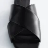 Crossover Leather Sandals